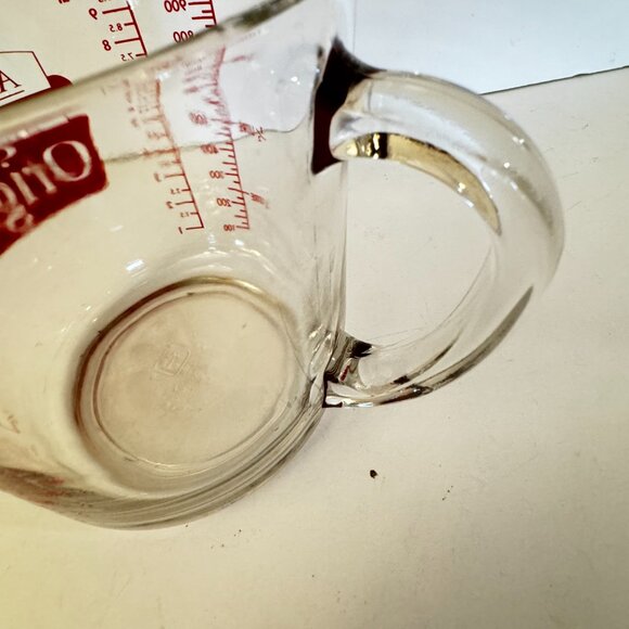 Vtg Anchor Hocking Red Label Oven Originals 4 cup 32oz Measuring Cup Glass - Picture 8 of 13